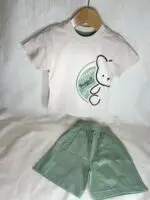ست تی شرت و شلوارک پسرانه طرح خرس ورزشکار | لباس کودک تابستانی 1 تا 6 سال - تصویر 9