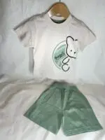 ست تی شرت و شلوارک پسرانه طرح خرس ورزشکار | لباس کودک تابستانی 1 تا 6 سال - تصویر 8