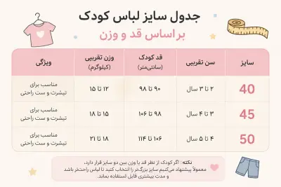 اگر بین دو سایز لباس کودک ماندیم، کدام را انتخاب کنیم؟