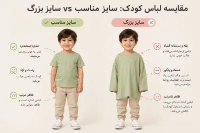 اگر بین دو سایز لباس کودک ماندیم، کدام را انتخاب کنیم؟