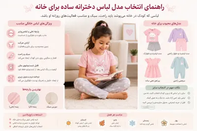 مدل لباس دخترانه ساده برای خانه؛ بهترین انتخاب برای راحتی، بازی و آرامش کودک
