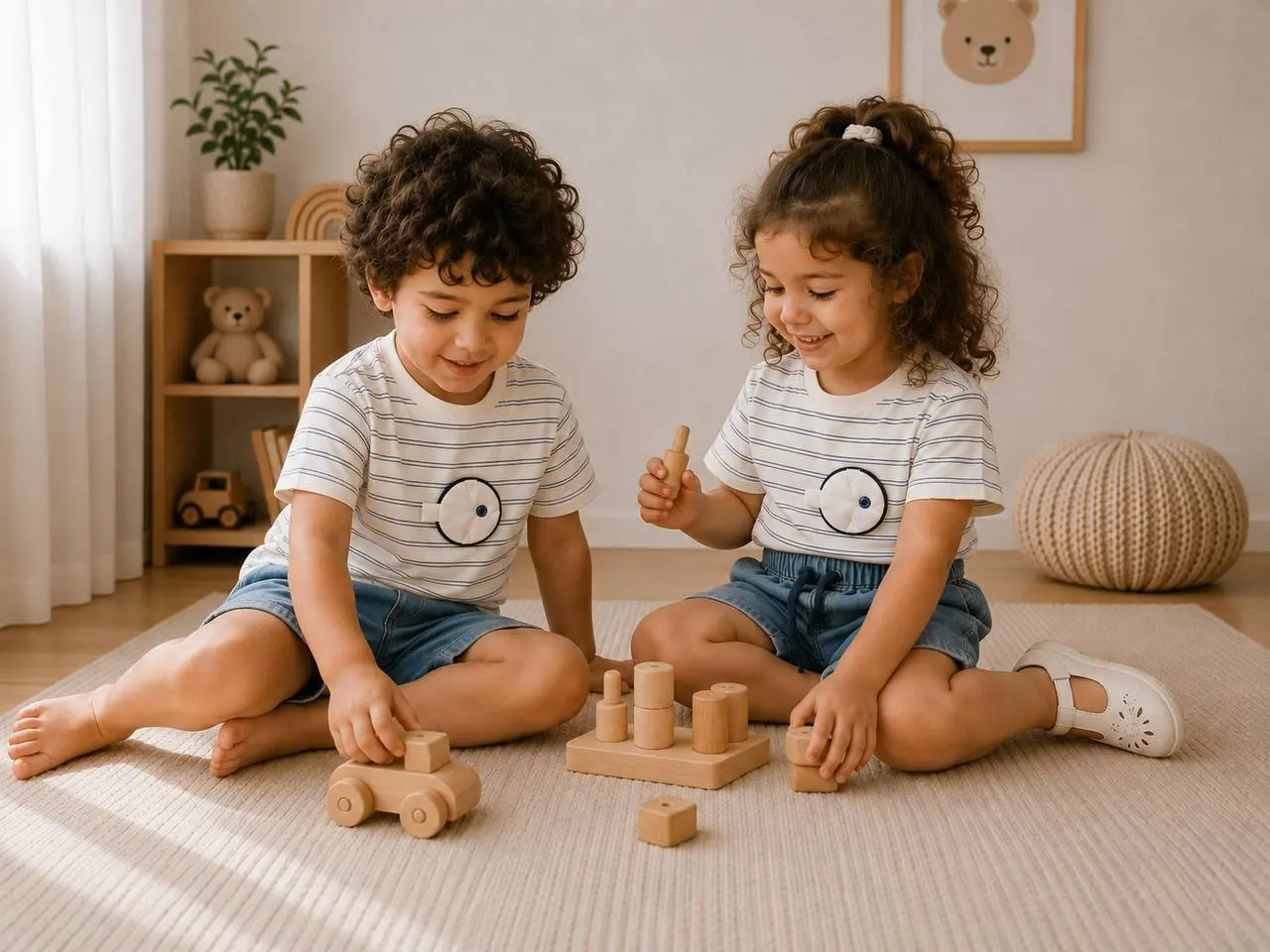 ست تی شرت و شلوارک جین لیاکیدز