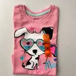 تی‌شرت بچگانه دخترانه Love Miami طرح سگ‌کوچولو | لیاکیدز - تصویر 4