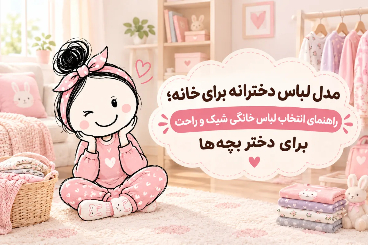 مدل لباس دخترانه برای خانه | خرید لباس خانگی دخترانه