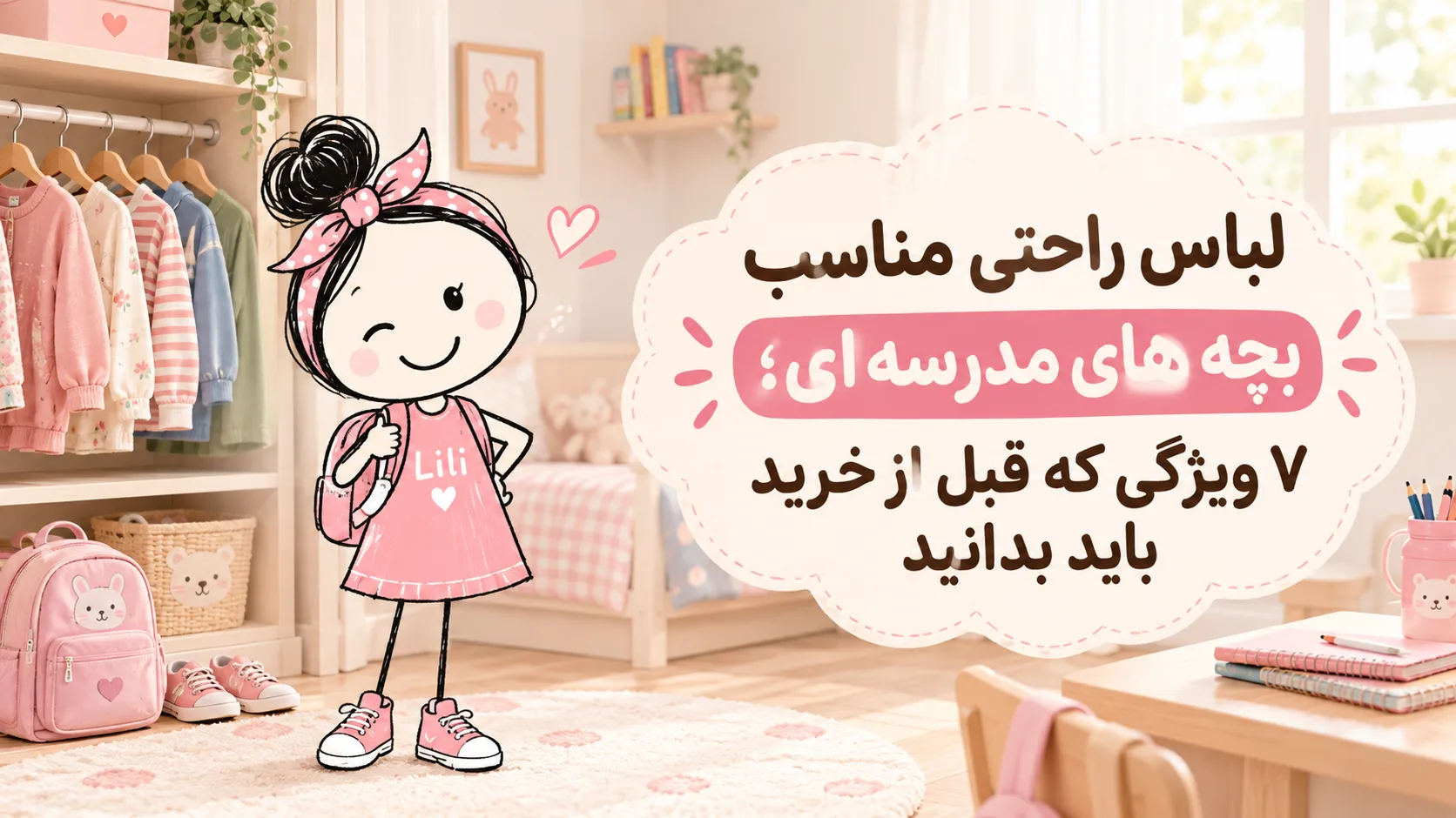 لباس راحتی مناسب بچه‌های مدرسه‌ای؛ لیاکیدز